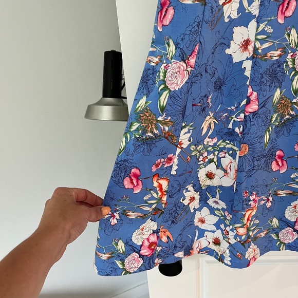 Cleo Petite Floral Sleeveless Cotton Dress - Picture 4 of 12